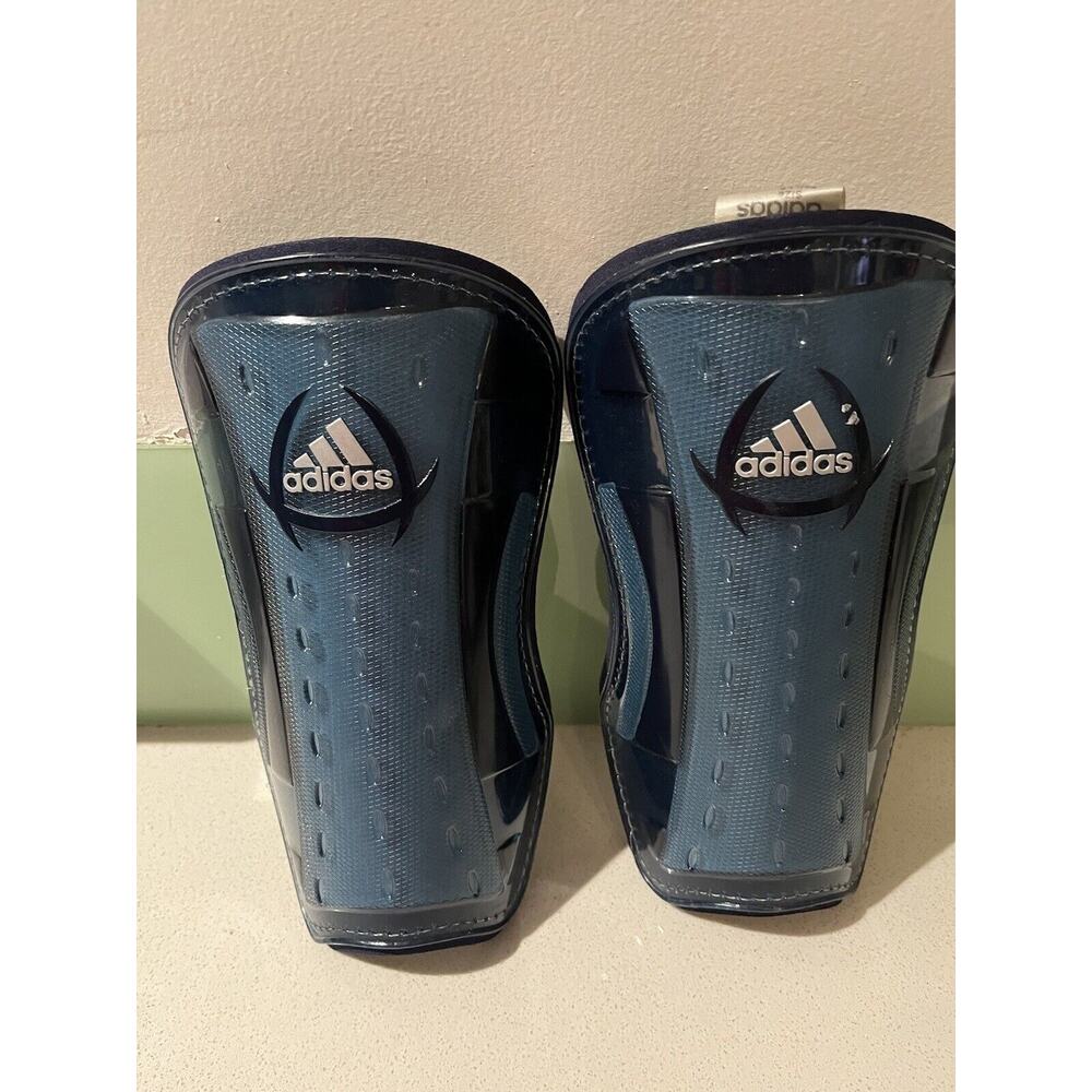 Adidas Football Child Performance Youth Sock Shin Guards - Large Blue